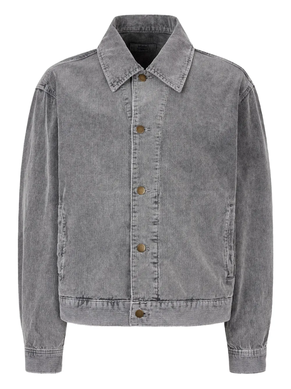 

Вельветовая куртка-рубашка на пуговицах STUDIO TOMBOY, серый