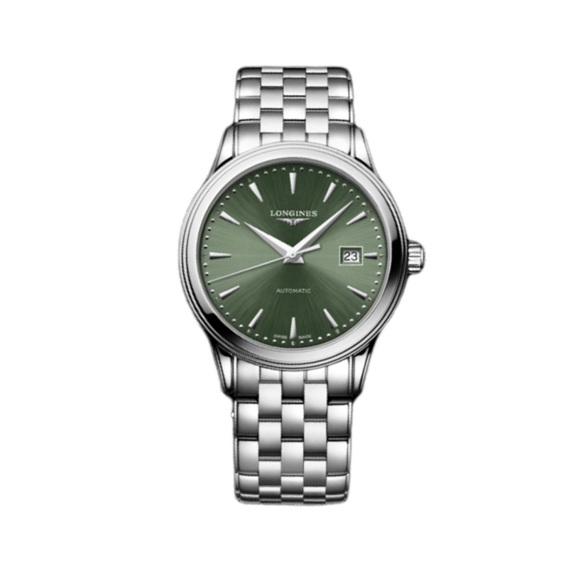 

LONGINES Часы Men's Military Flag Collection Watch, Green Dial