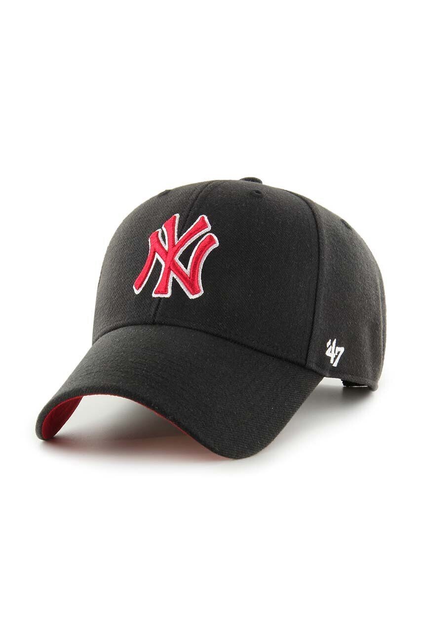 

Кепка MLB New York Yankees из смесовой шерсти 47 brand, черный