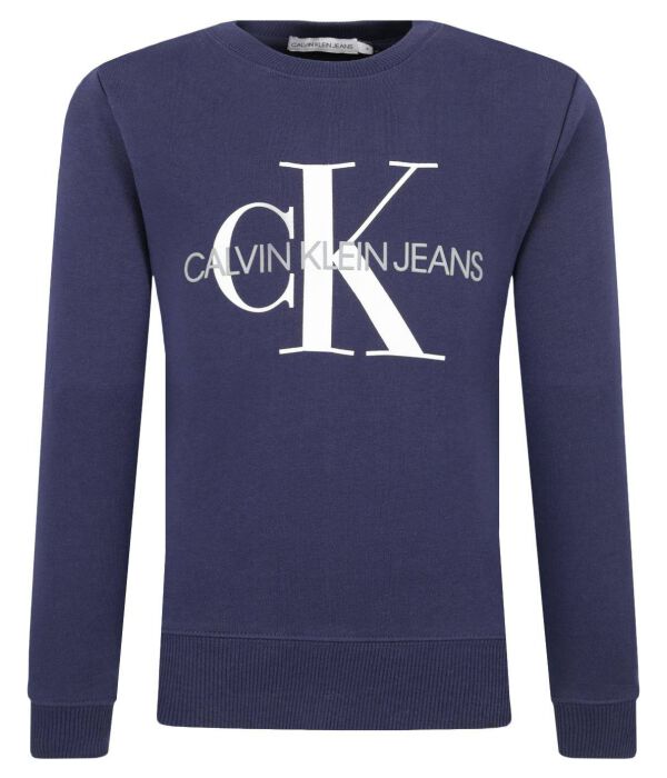 

Толстовка с монограммой Regular Fit Calvin Klein Jeans, синий