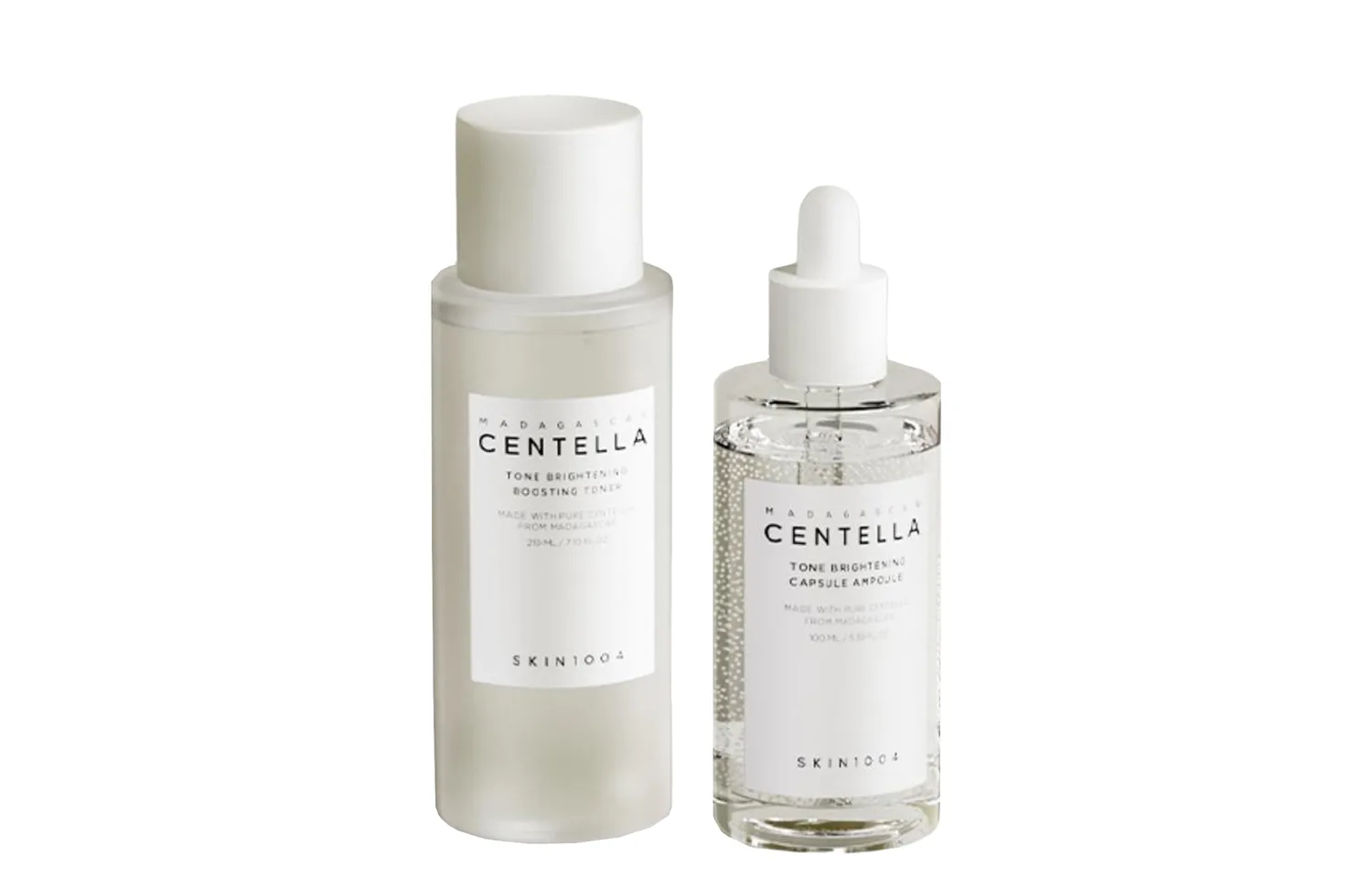 SKIN1004 Набор для ухода за кожей Pearl White Brightening Essence Ampoule, увлажняющий и подтягивающий, Three-Piece Set: Brightening Serums 100ml+Toner 210ml+Brightening Cream 75ml — фото 2