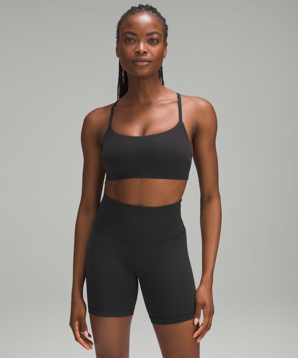 

Бюстгальтер Wunder Train с бретельками Lululemon, черный