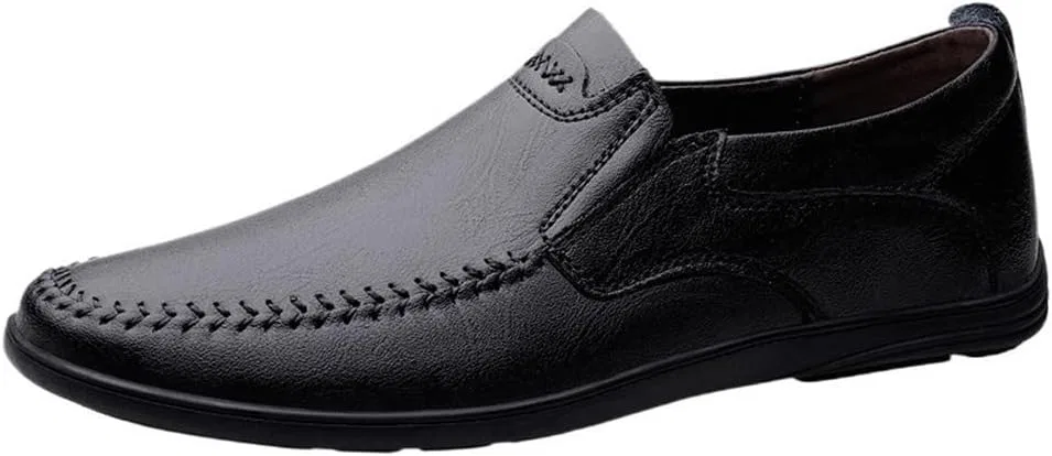 Мужские лоферы Leather Loafers, Black DHFIRUFSHLO