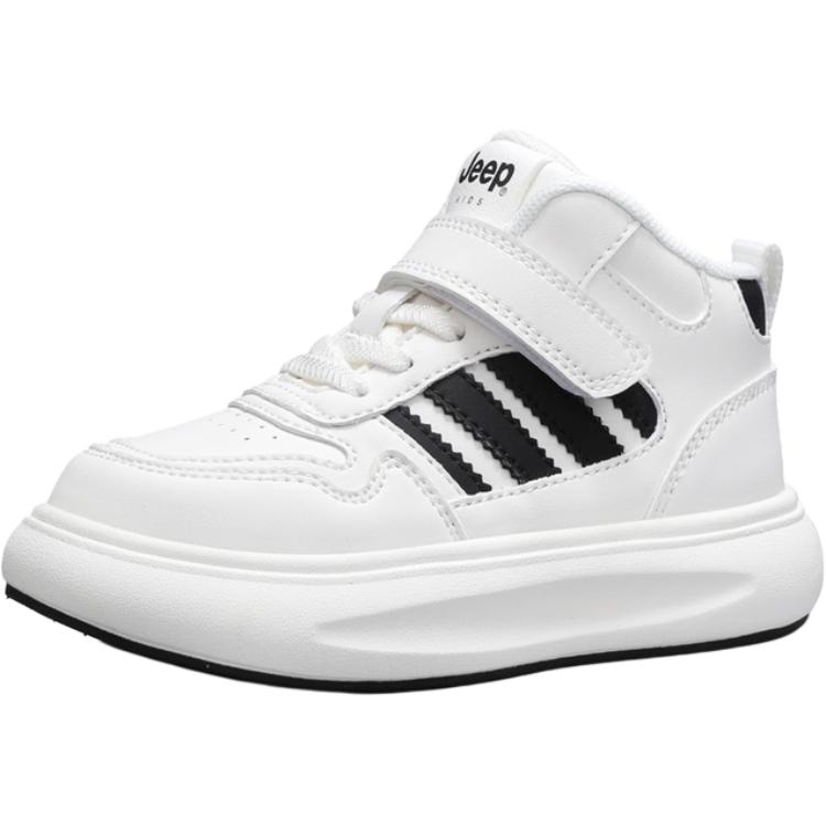 Jeep Термические кроссовки для скейтбординга Mid top с амортизацией White Black для детей — фото 3