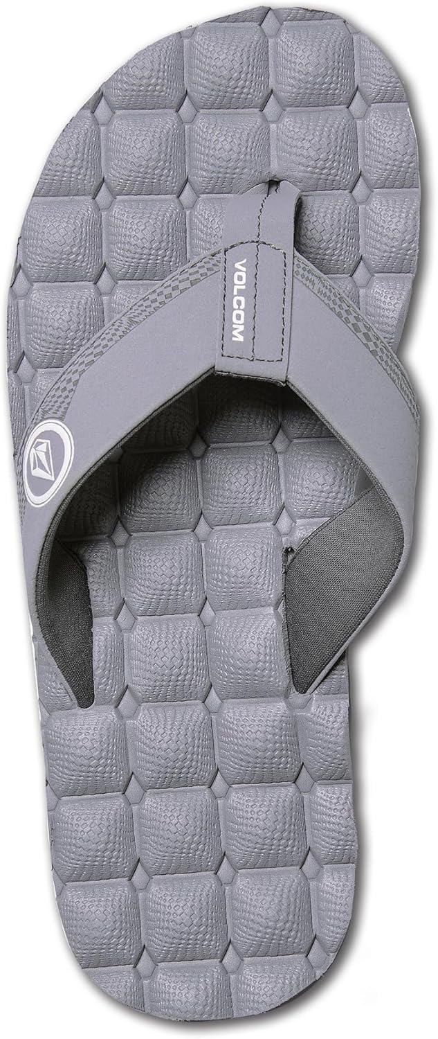 Мужские шлепанцы Volcom Recliner, светло-серый — фото 3