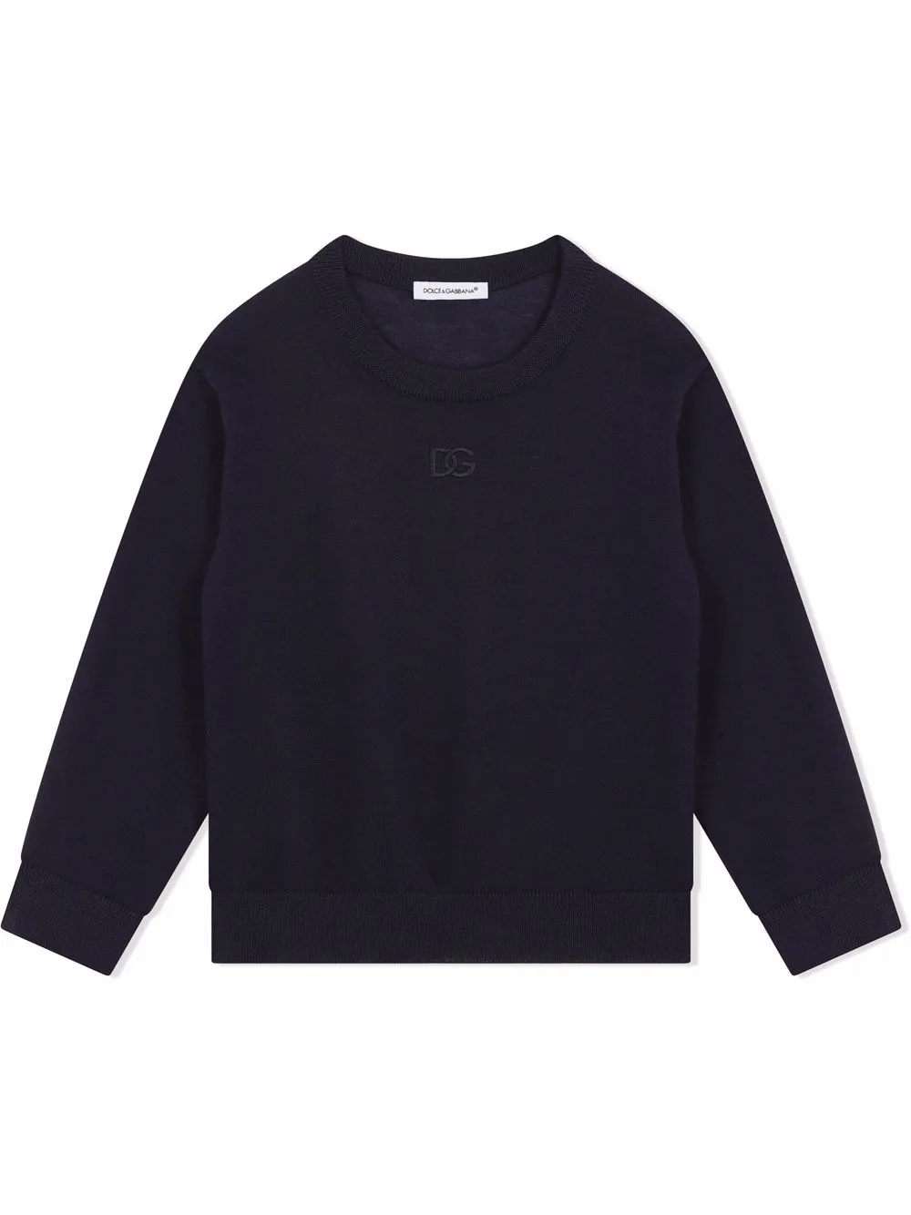 

Кашемировый джемпер с логотипом DG Dolce & Gabbana Kids, синий