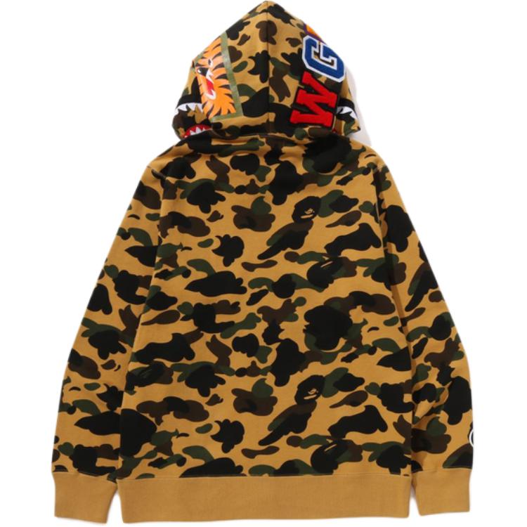 

Бейп реверсивная худи с акулой для детей A BATHING APE, камуфляж