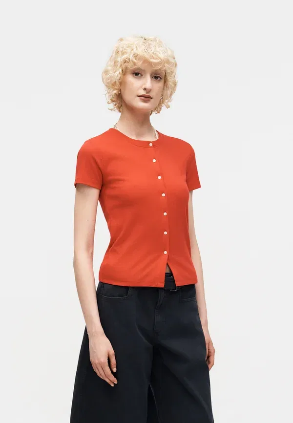 Кардиган Gap, pure red, чистый красный