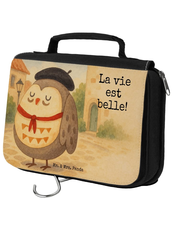 

Mr. & Mrs. Panda Косметичка в виде совы, французский дизайн, с надписью, белого цвета