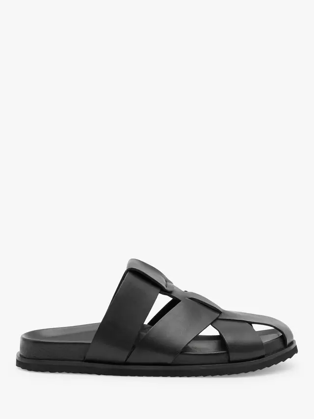 

Сандалии HUSH Cora Closed Toe Leather Cage, черный