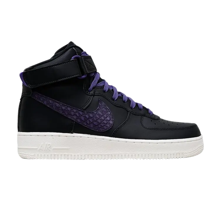 

Кроссовки Nike Air Force 1 High 07 LV8 'Purple Croc Skin', черный