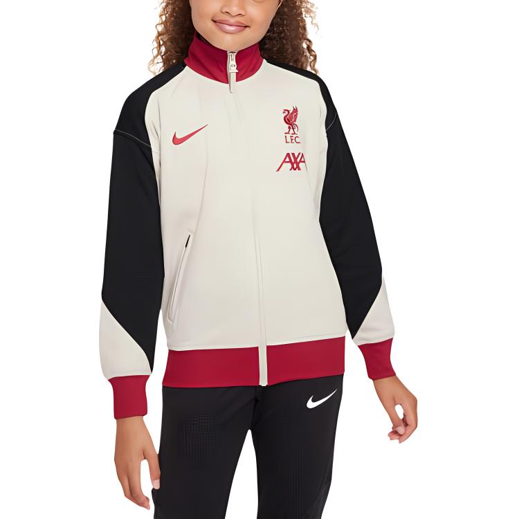Куртка для школьников Stand Collar Moderate Nike, светло-orewood коричневый/черный/gym красный — фото 3