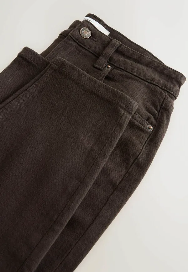 Аутентичные узкие джинсы Next, Chocolate Brown — фото 3