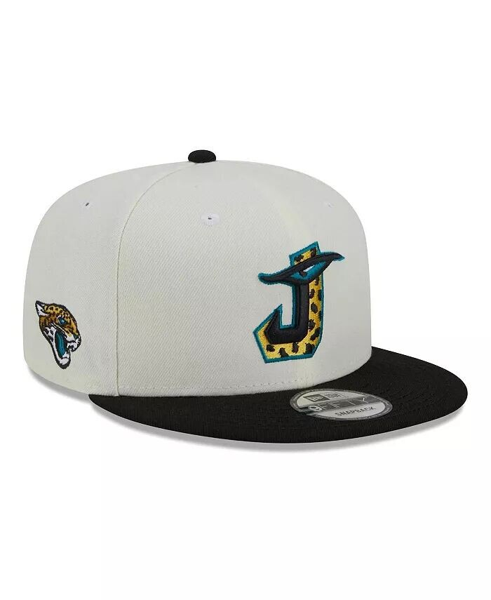 

Мужская кремовая черная кепка Jacksonville Jaguars City Originals 9FIFTY Snapback New Era, белый