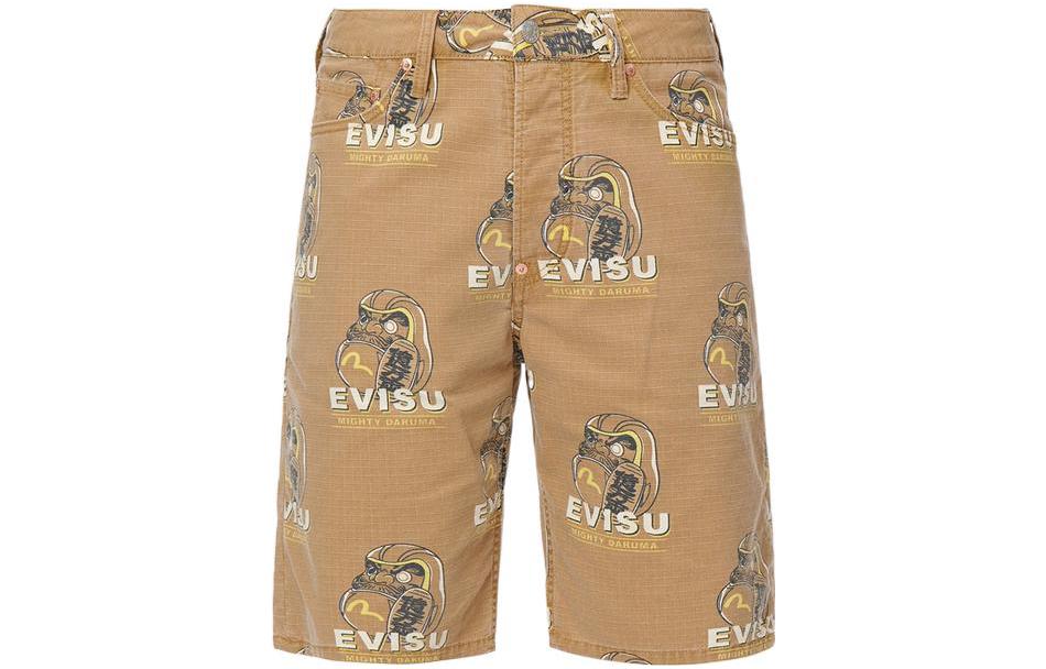 

Повседневные шорты мужские Кофе Evisu, цвет Coffee