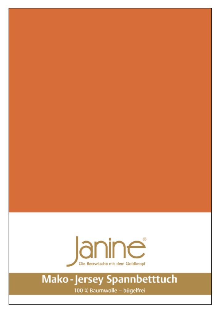 

Простыня Janine JERSEY 5002 100 Х 200 ржаво-оранжевый Original Janine