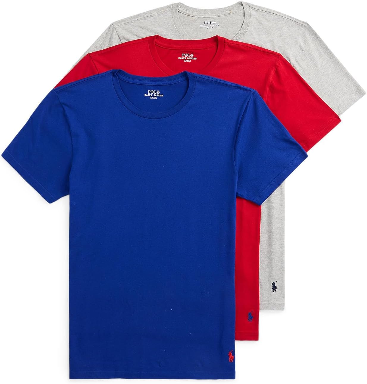 

Футболка POLO RALPH LAUREN Mens 3-Pack Classic Fit Crews, Multicolor