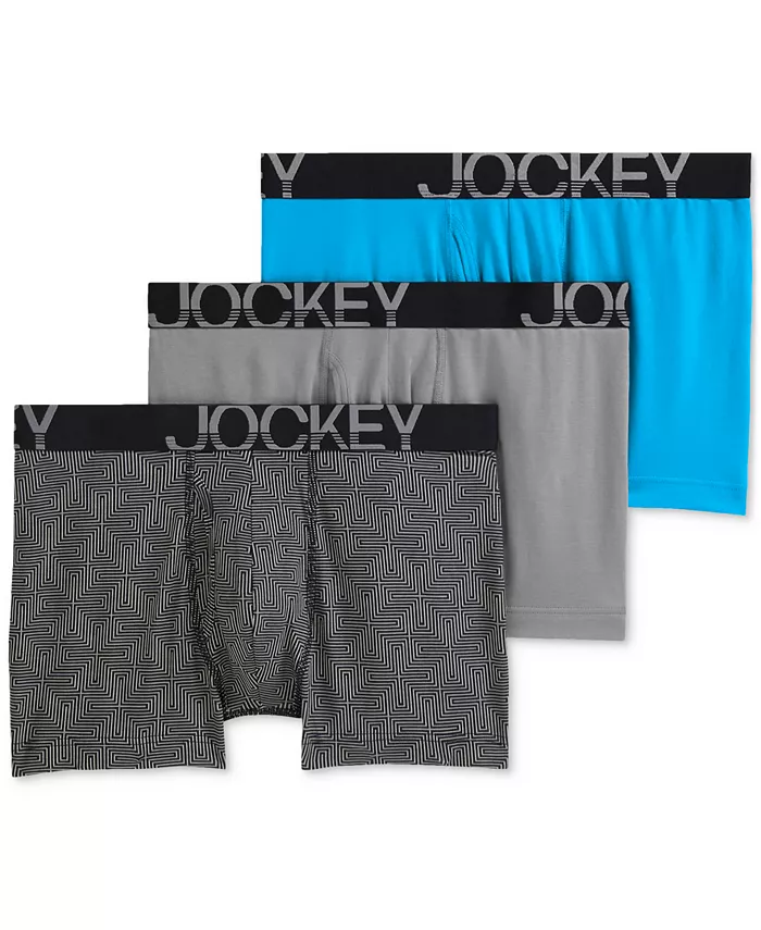 

Активные боксеры ActiveStretch 4" – упаковка 3 шт Jockey, серый