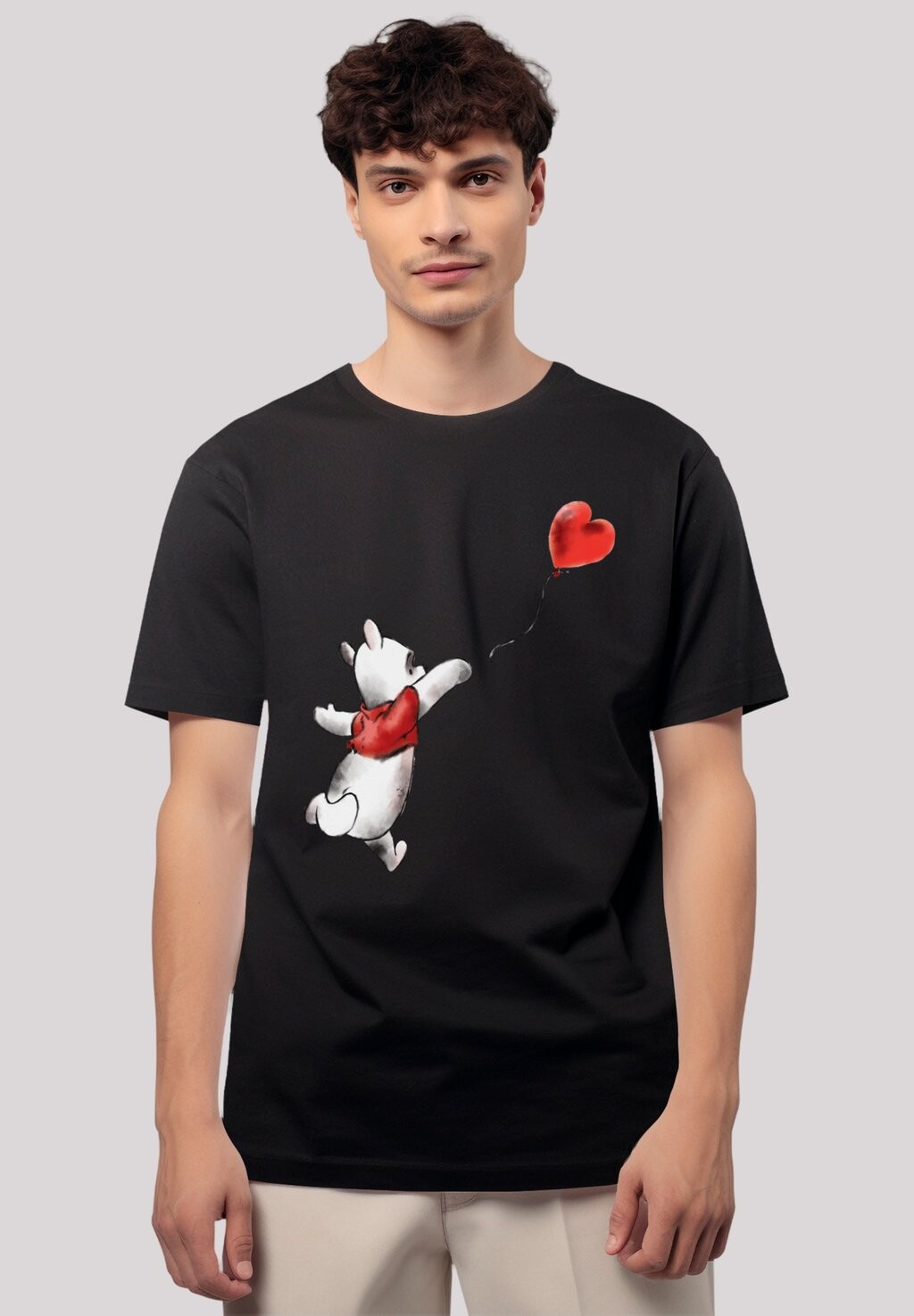 

Футболка с принтом DISNEY WINNIE THE POOH F4NT4STIC, черный