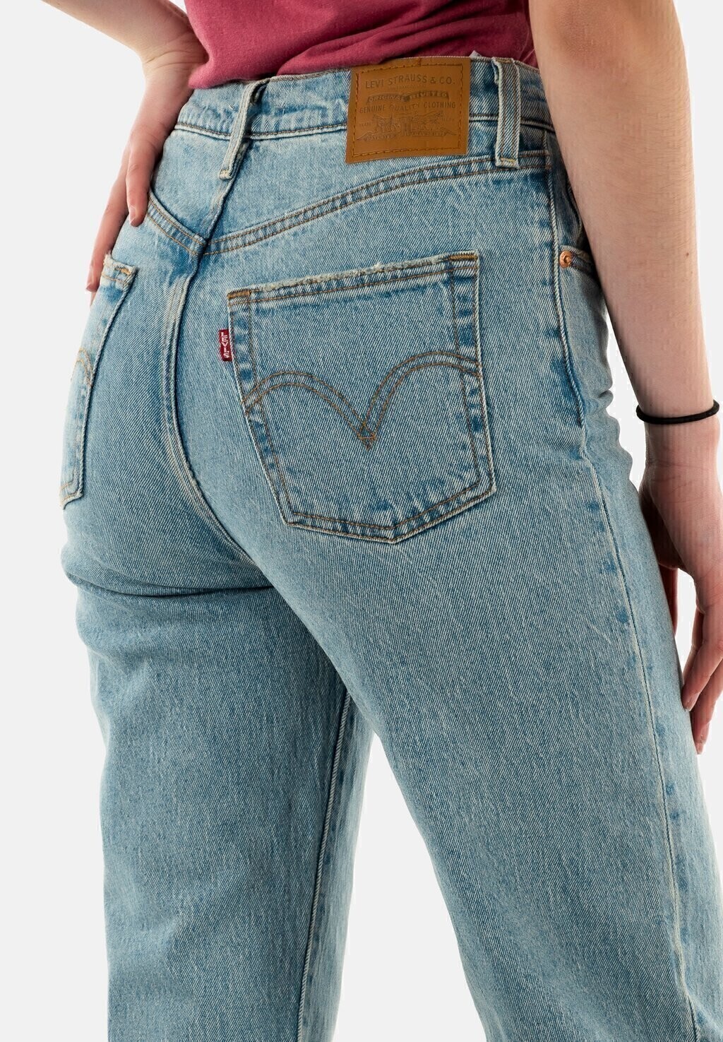 Джинсы прямого кроя RIBCAGE Levi's®, светло-голубой деним — фото 3