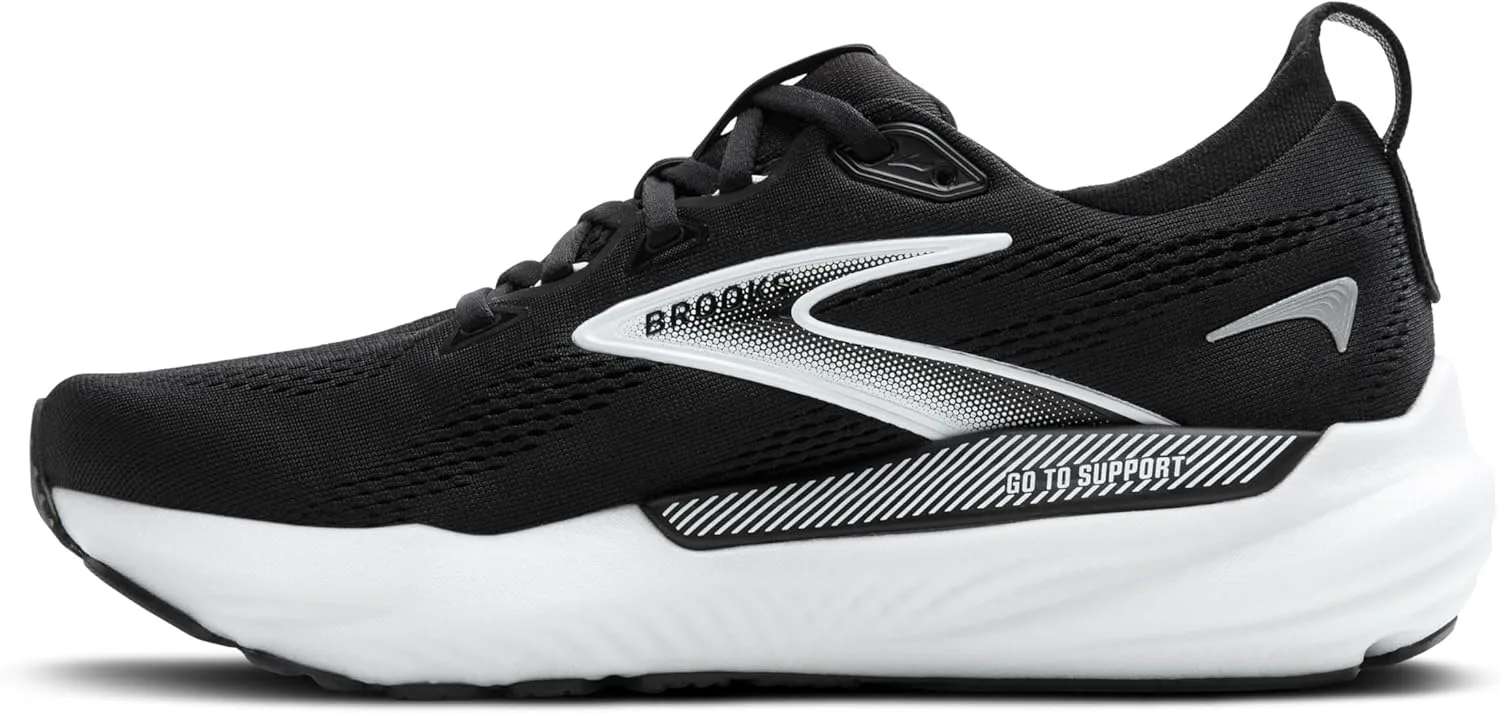 Мужские беговые кроссовки Brooks Glycerin GTS 22 с поддержкой, черный/серый/белый — фото 2