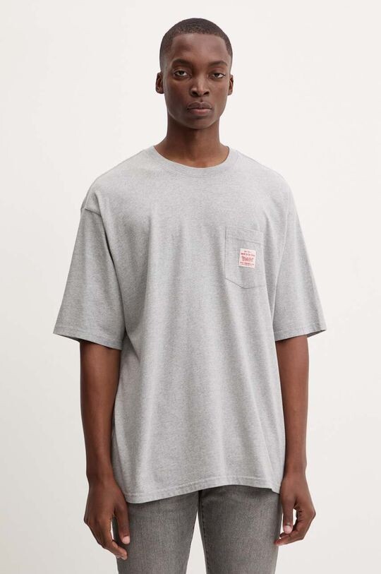 

Хлопковая футболка Levi's, серый