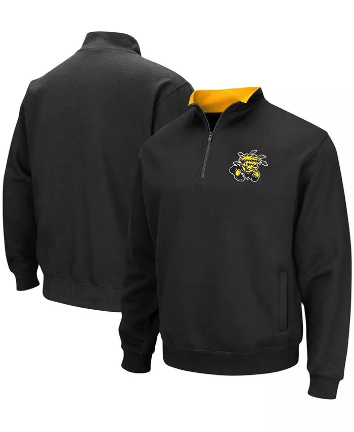 

Мужская черная толстовка Wichita State Shockers Tortugas Logo с застежкой-молнией на четверть Colosseum