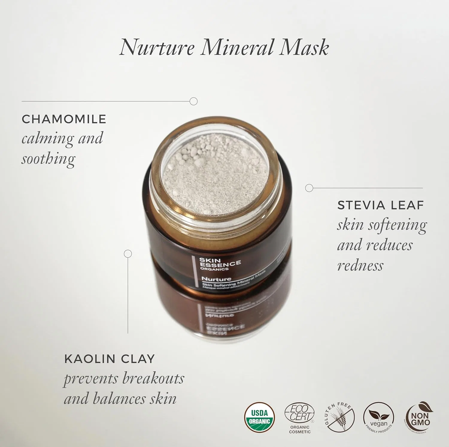 Эссенция Skin Essence Organics — Пудра смягчающая Developmental Softening Mineral Mask, 100 мл — фото 2