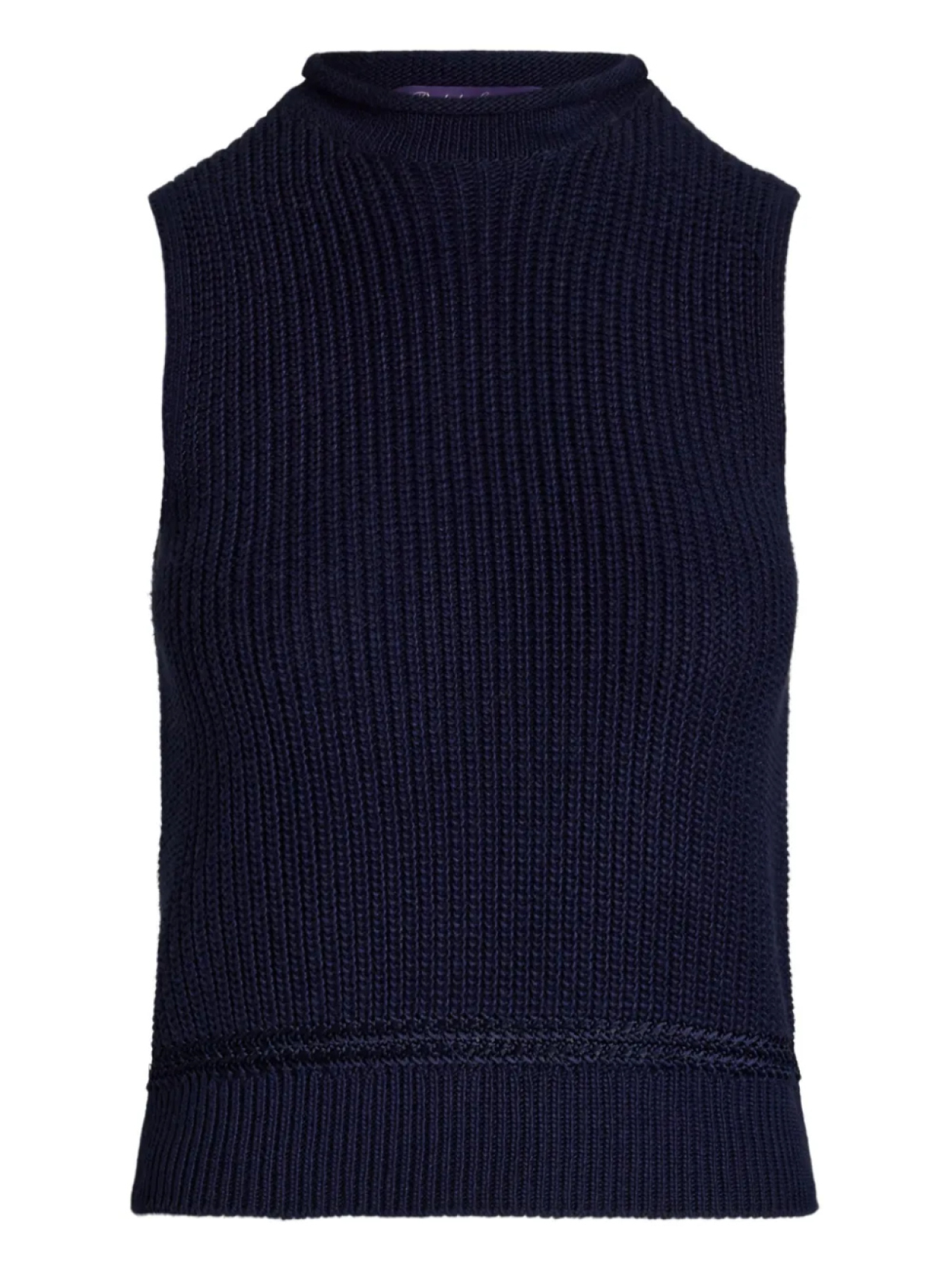 

Топ из трикотажного ребра Ralph Lauren Collection, синий