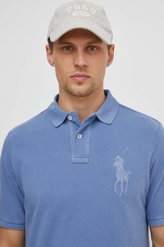 

Хлопковая рубашка-поло Polo Ralph Lauren, синий
