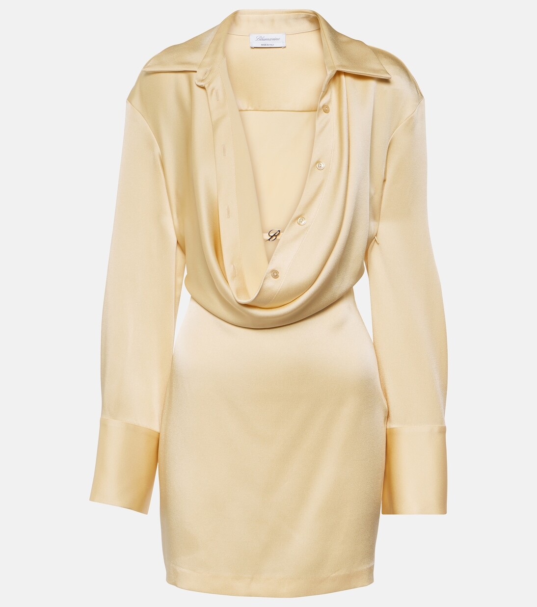 

Мини-платье с драпировкой Blumarine, белый