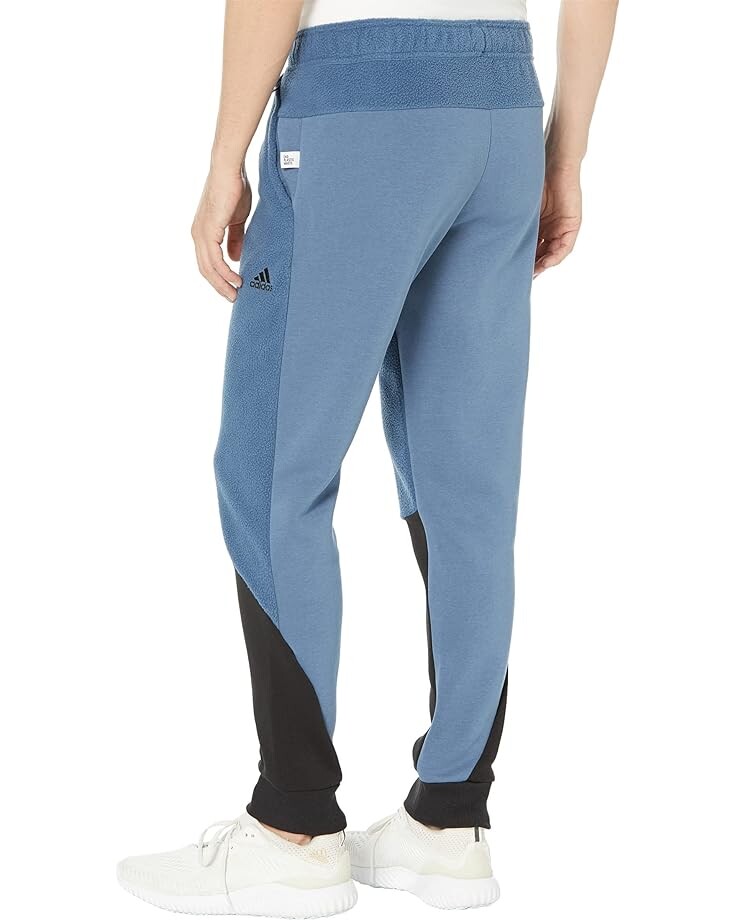 

Брюки Adidas Color-Block Sherpafleece Pants, цвет Wonder Steel/Black