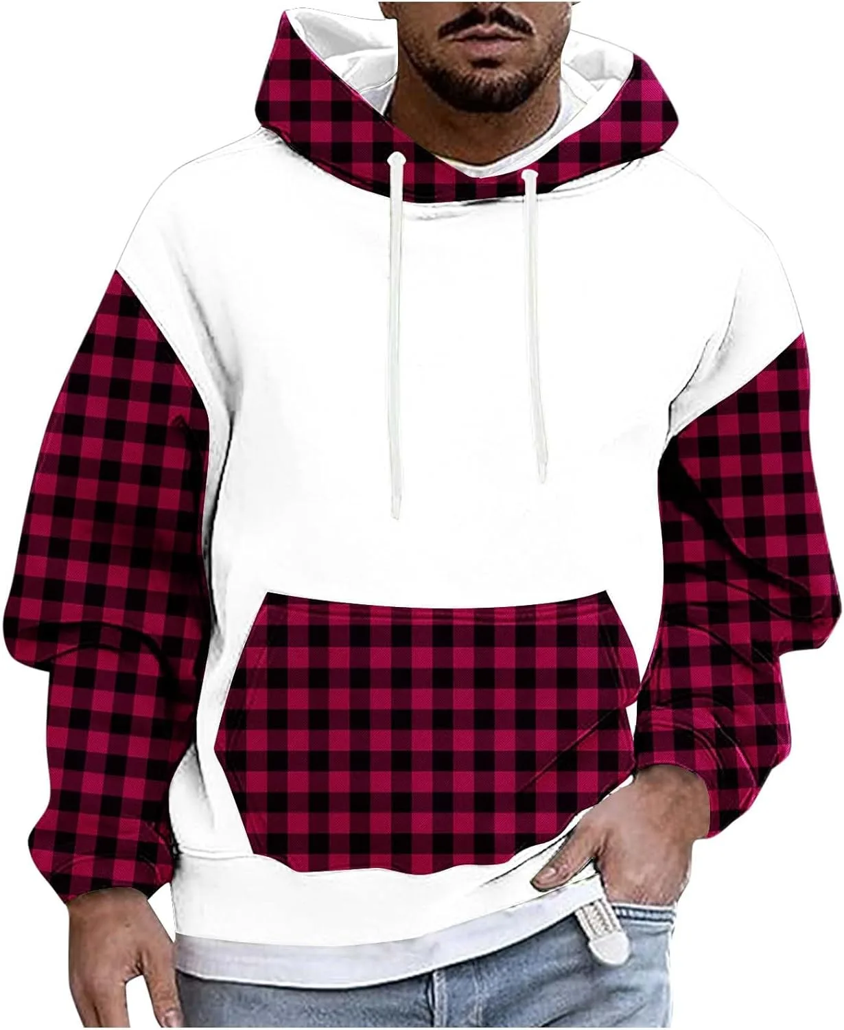 

Мужской спортивный худи с длинным рукавом