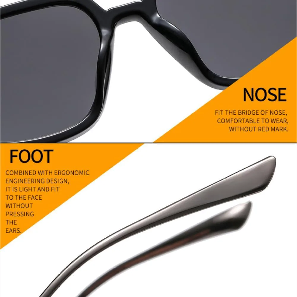 

Мужские солнцезащитные очки в стиле ретро с двойной перемычкой, защита от УФ-излучения UV400, модный градиент, женские солнцезащитные очки MTZJH, Tea Brown