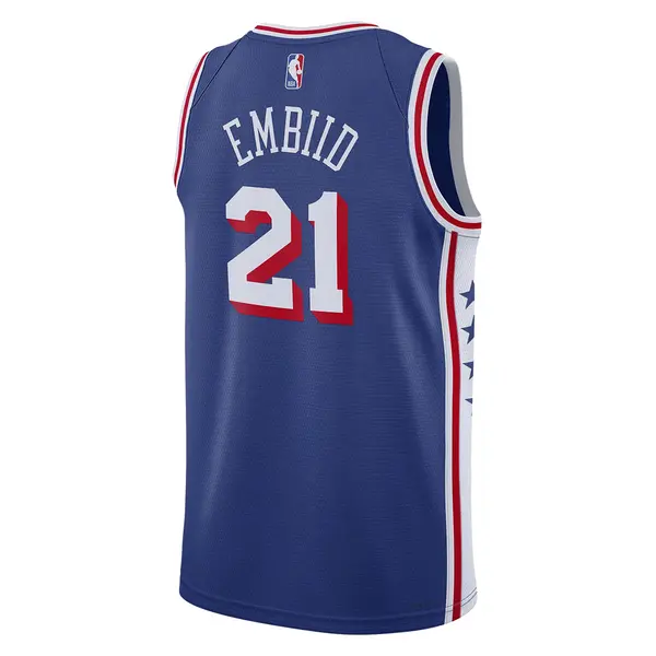 Майка Nike Dri-FIT NBA Swingman Jersey 2023/24 Icon Edition 'Philadelphia 76ers Joel Embiid', синий — фото 2
