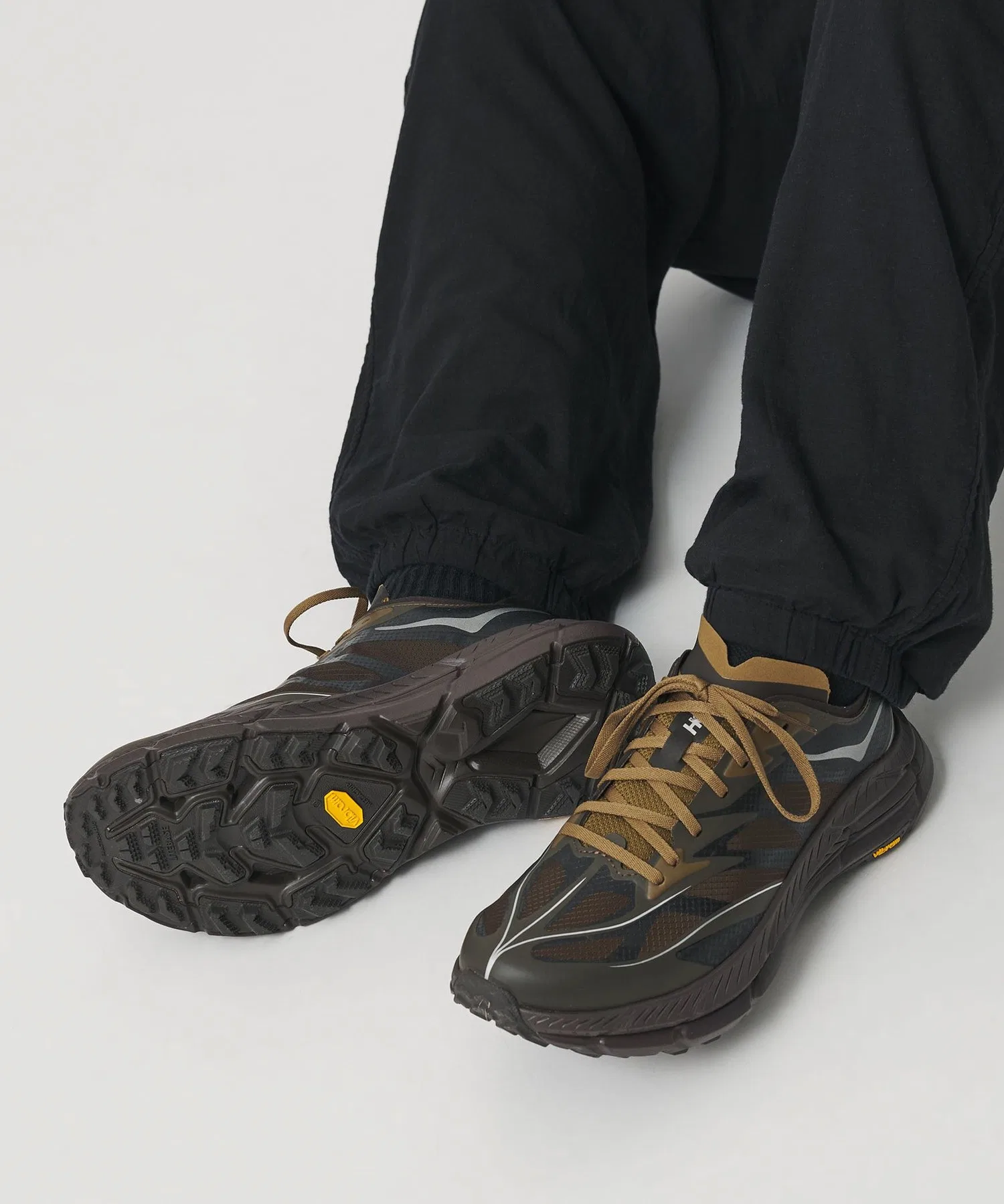Мужские кроссовки HOKA Mafate Speed 4 Lite коричневые — фото 2