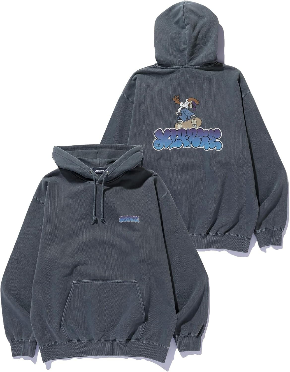 

Толстовка с капюшоном XLARGE PIGMENT SKATE KID для мужчин, темно-синий