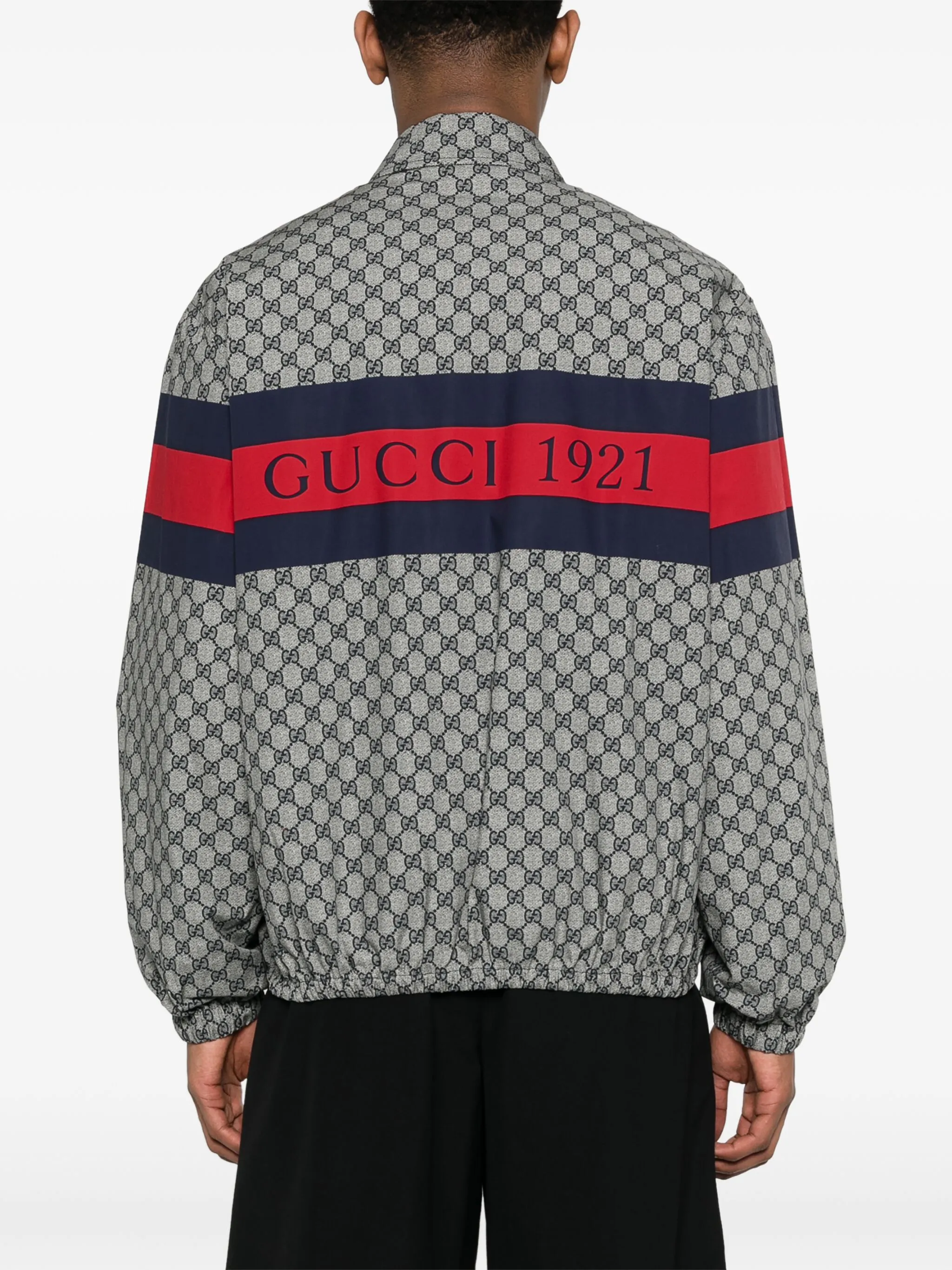 Бомбер с логотипом GG Gucci, синий — фото 4