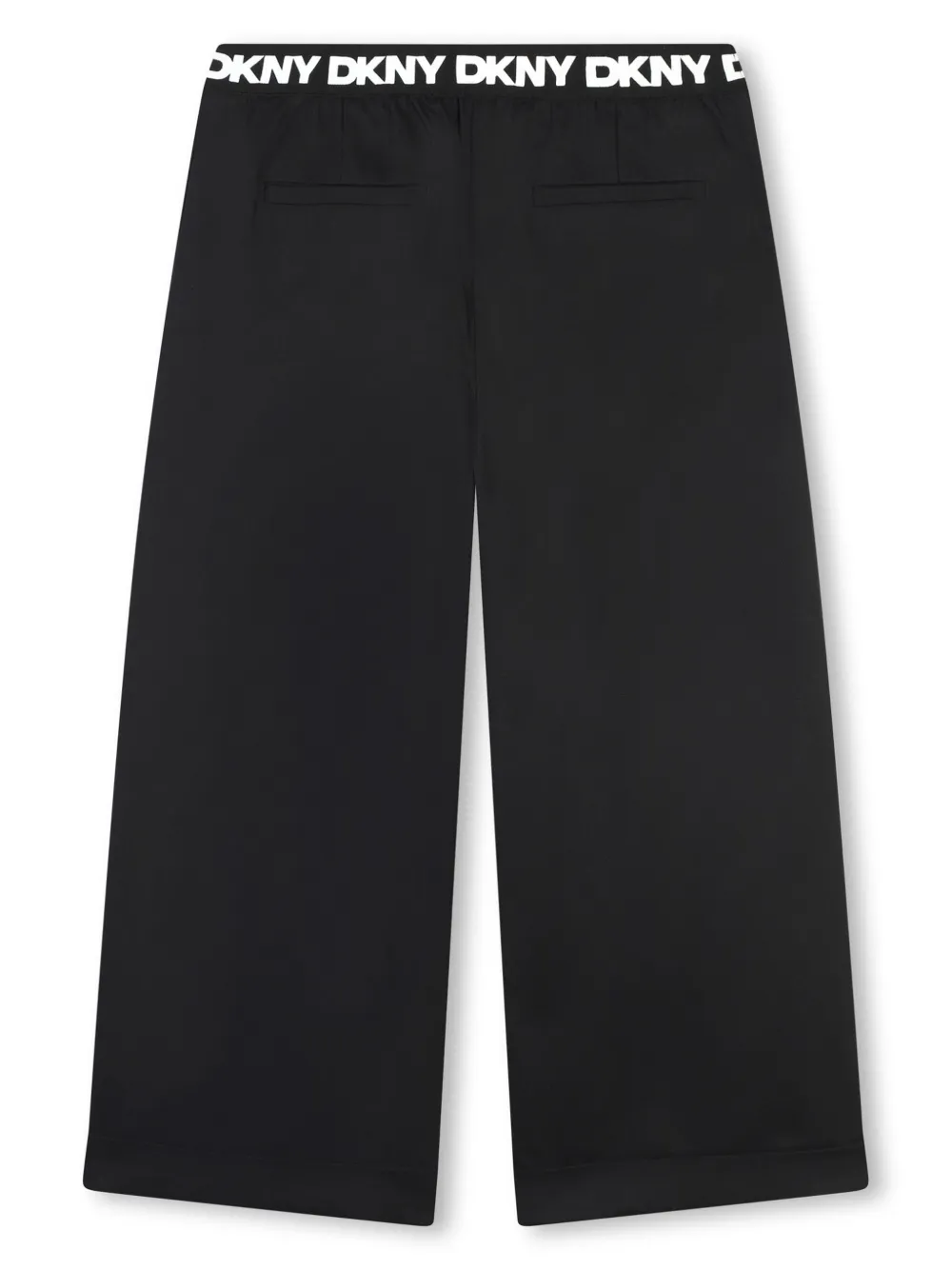 Широкие брюки с логотипом Dkny Kids, черный — фото 2
