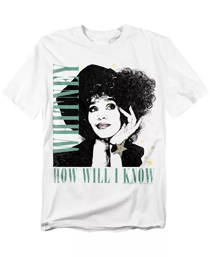 

Мужская футболка How Will I Know Whitney Houston, белый