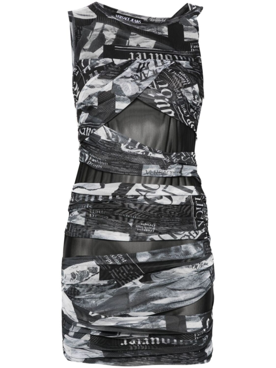 

Versace Jeans Couture платье асимметричного кроя с драпировкой, черный