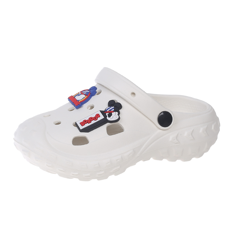 

Детские тапочки для подростков, противоскользящие, с амортизацией от ударов и истираний, дышащие BOBDOG, белый