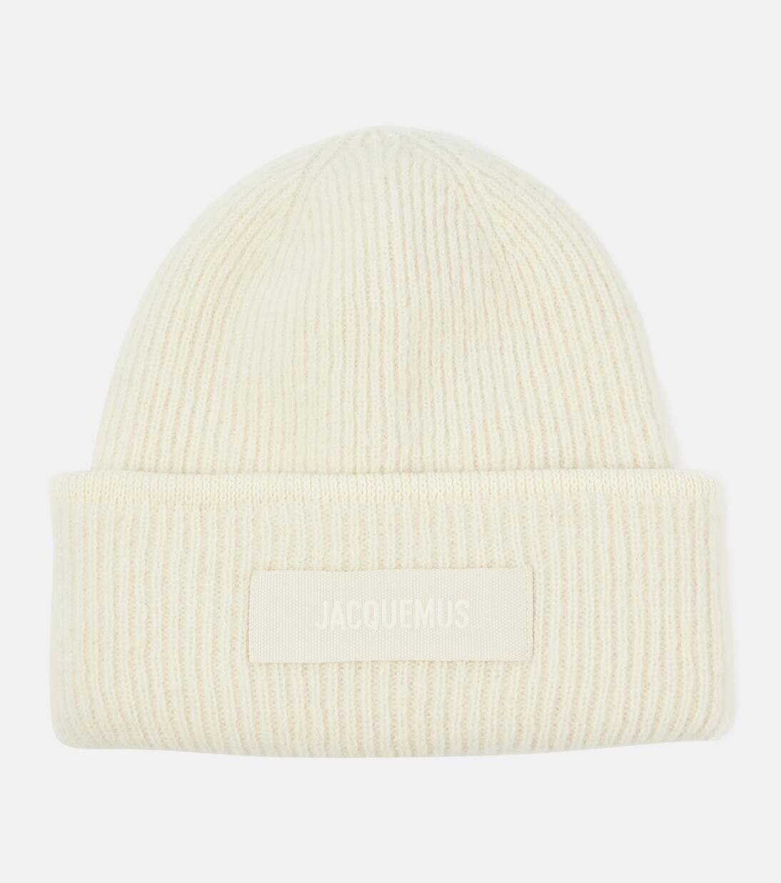 

Шапка Le Bonnet из альпаки и шерсти Jacquemus, цвет off-white