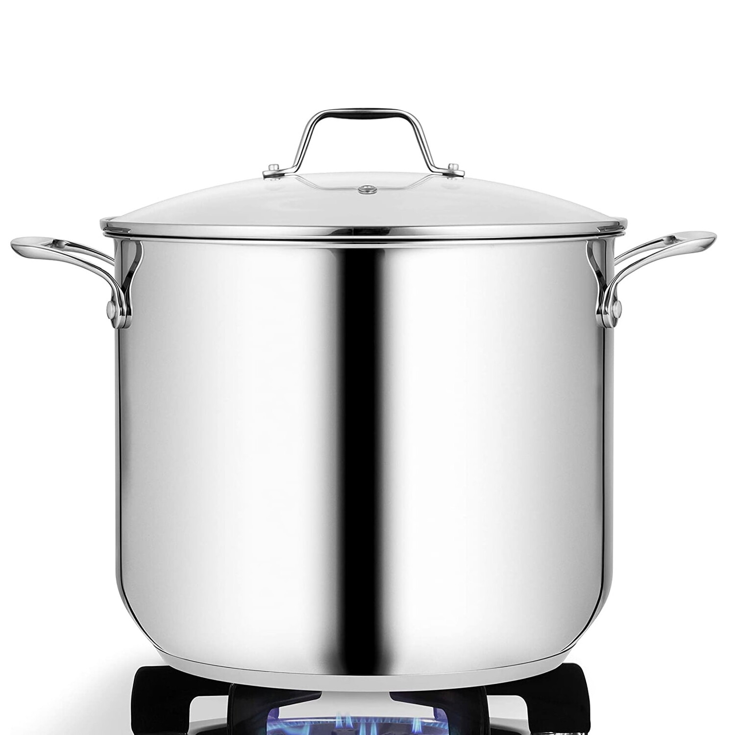 

Кастрюля из нержавеющей стали NutriChef Heavy Duty 15 л, стальной