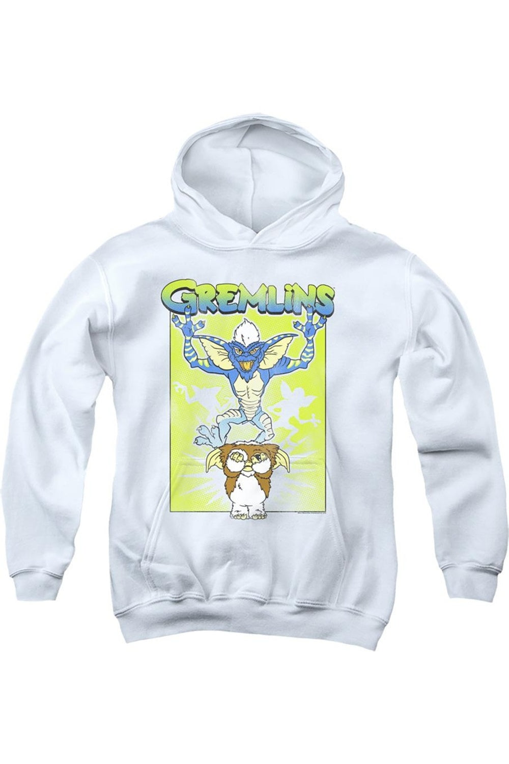 

Толстовка с капюшоном Gremlins Be Afraid Youth Gildan, белый
