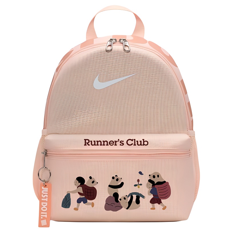 

Nike Тканевый рюкзак унисекс кораллово-красный и абрикосово-желтый, Running Panda