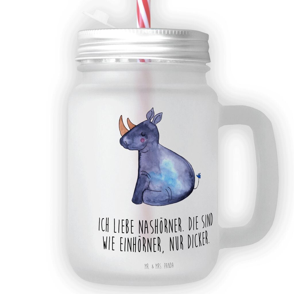 

Мистер и миссис Панда Стеклянная банка для питья Mason Jar Unicorn Rhino - Прозрачный - Подарок, Пегас, Соломенное стекло, Атласное стекло, Радуга, Единороги, Украшение в виде единорога, Носороги Mr. & Mrs. Panda, белый