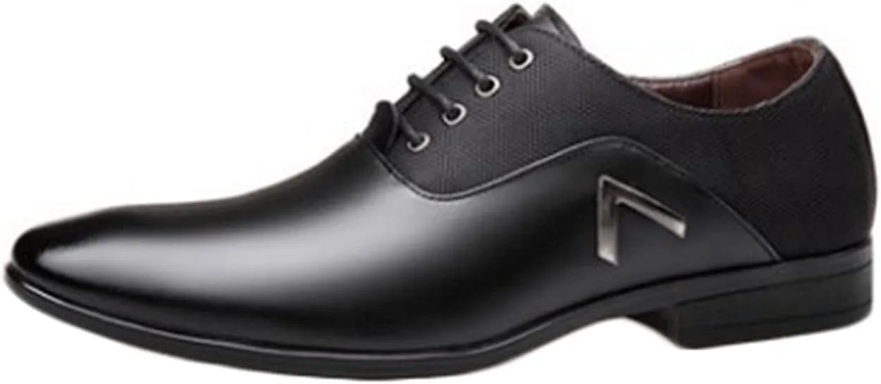 

Мужские повседневные классические туфли BORAMAX, весна-лето, с шнуровкой, формальные туфли, низкие с острым носком, обувь для джентльменов, оксфорды, черные, черный