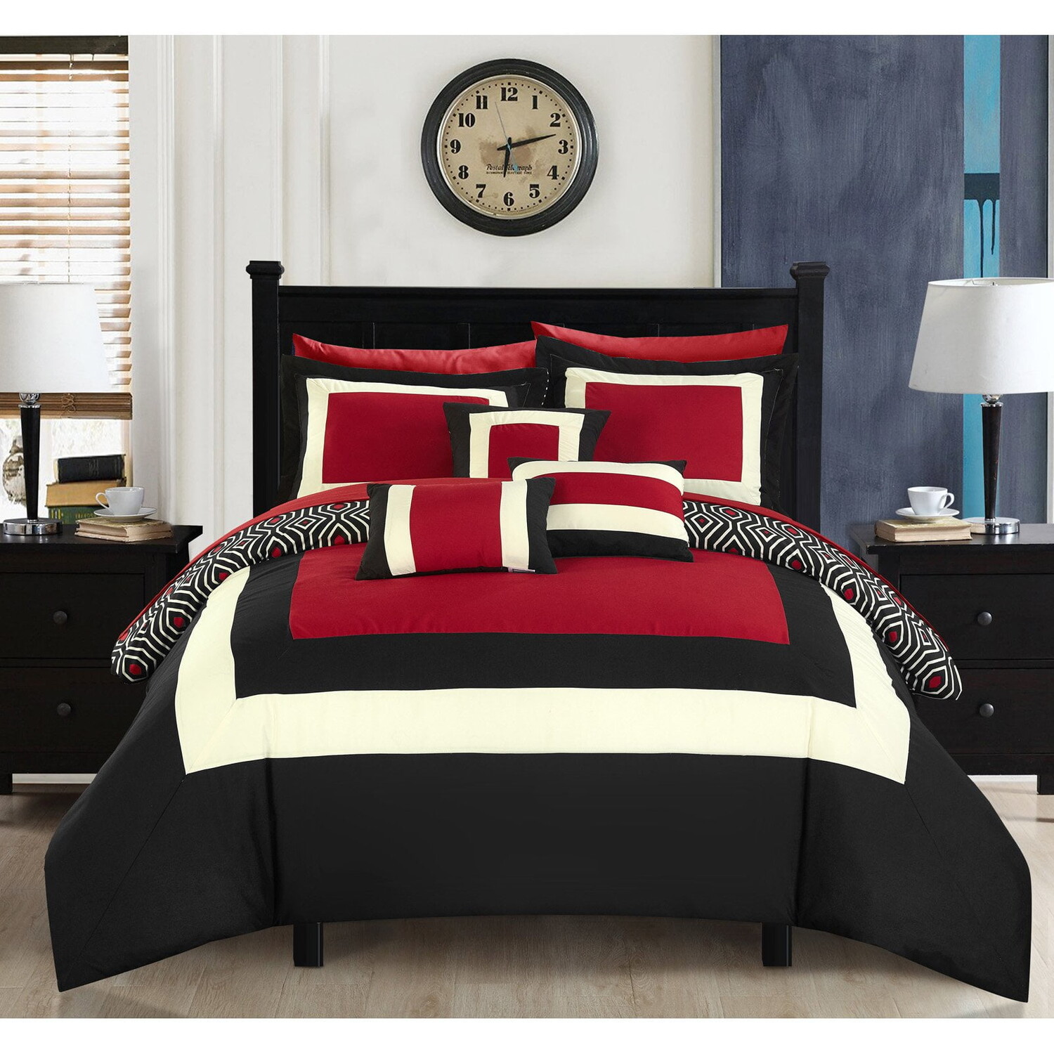 

Комплект постельного белья Chic Home Jouein, красный