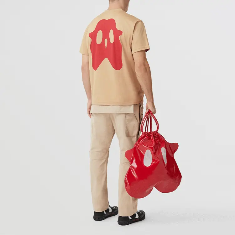 Футболка мужская Burberry хаки — фото 3